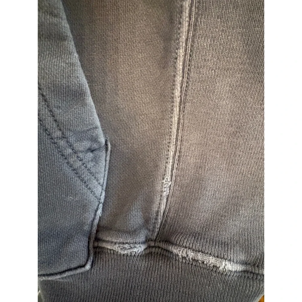 J. Crew Knit Goods Mens Gray Sun Faded‎ Cotton French Terry Pullover Hoodie M